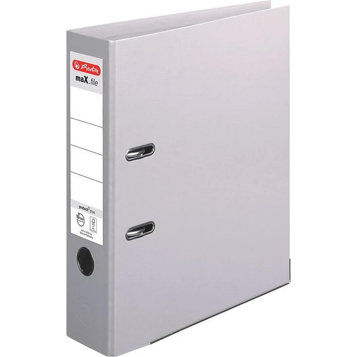 Herlitz Aktenordner maX.file »protect plus«, breit, DIN A4, Rückenbreite 8 cm, Polypropylen, blau – Bild 1