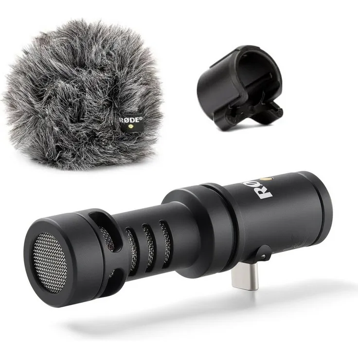 RØDE Videomic Me-C+ Kondensator-Richtmikrofon für iOS und Android Smartphones in Schwarz