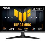 ASUS TUF Gaming VG259Q5A, 25 Zoll Full HD Monitor mit 200 Hz, 0.3ms GtG, G-Sync und FreeSync, Fast-IPS Panel, 1920x1080, ELMB, DisplayPort, HDMI, Lautsprecher