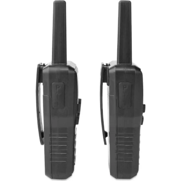 Alecto FR200BK, Set mit 2 wiederaufladbaren Walkie-Talkies, Reichweite bis zu 10 km, VOX-Freisprechfunktion, USB-C, Schwarz – Bild 4
