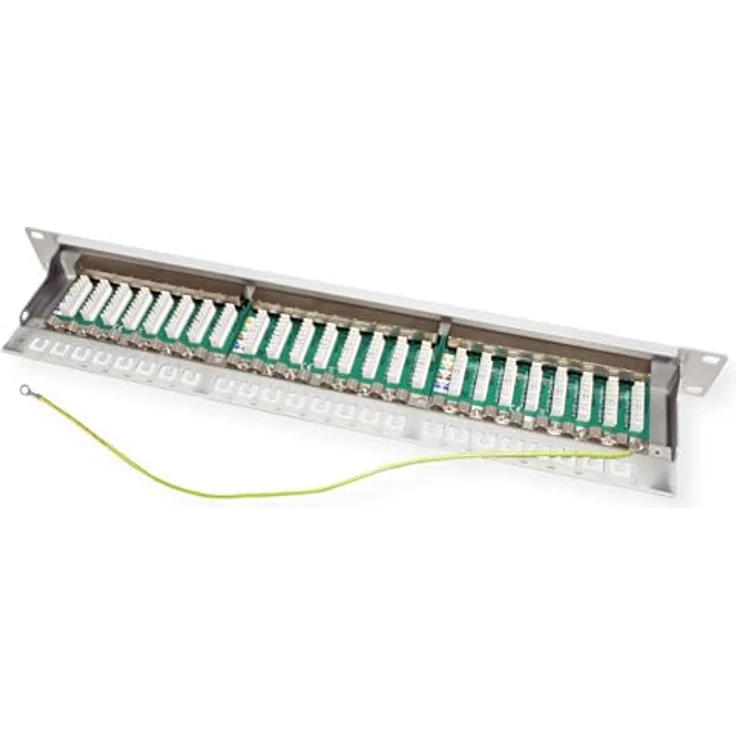 VALUE Kat.6A 19"-Patchpanel, 24 Ports, geschirmt, RJ-45-Anschluss, grau – Bild 2
