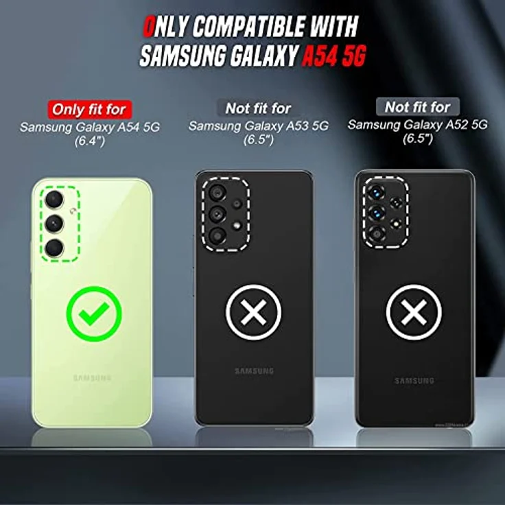LeYi Handyhülle für Samsung Galaxy A54 5G, Cute Herz Muster, TPU Silikon, Stoßfest, 2*Schutzfolie, Rosa – Bild 2