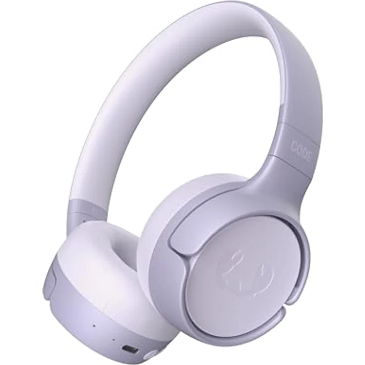 Fresh 'n Rebel Code Fuse, Bluetooth-Kopfhörer on-Ear, kabellos, 30 Stunden Spielzeit, mit Mikrofon und Sprachassistent, Lautstärkeregler und Wiedergabe/Pause-Tasten, faltbar (Dreamy Lilac) – Bild 1