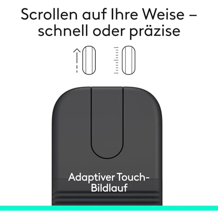 Logitech Mobi Fold for Business, kabellose Bluetooth-Maus mit 4 Tasten, Graphitfarben – Bild 8