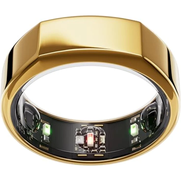 Oura Ring Gen3 Heritage (10, Gold), Smart Ring zur Überwachung von Schlaf, Aktivität, Stress und Herzfrequenz, Gold – Bild 1