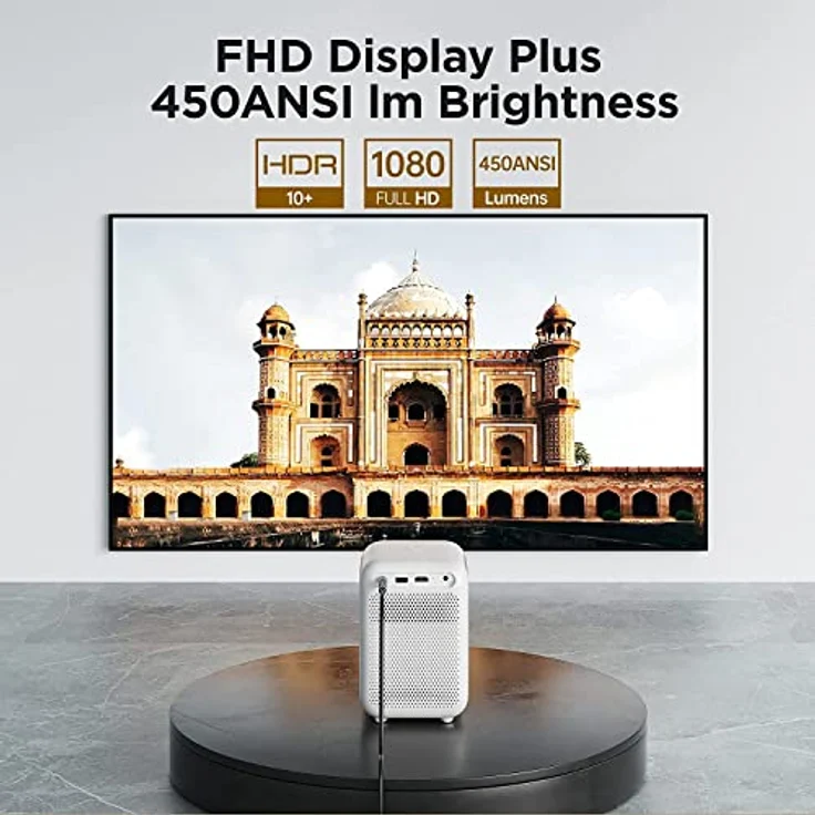 WANBO T4 (Autofokus, Auto-Keystone) Native 1080P Full HD 4K HDR | Android 9.0 | Projektor für Zuhause | LED-Kino | 450ANSI | HDMI ARC | Dolby DTS | WiFi6 | Bluetooth 5.0 – Bild 2