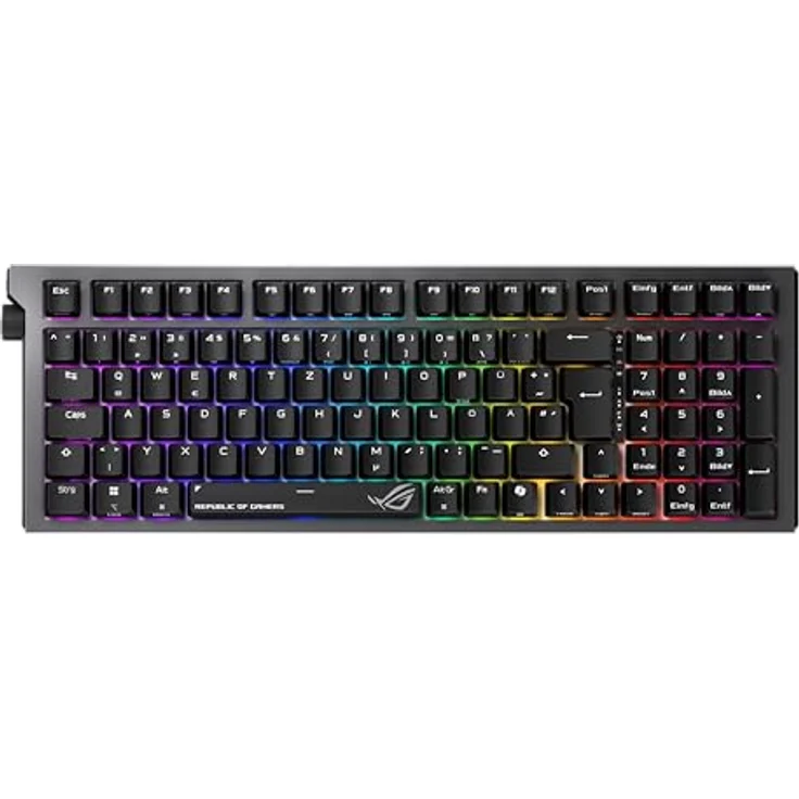 ASUS ROG Strix Morph 96 Wireless, Mechanische Tastatur mit RGB-LED, QWERTZ, Tri-Mode Verbindung, Schwarz – Bild 2