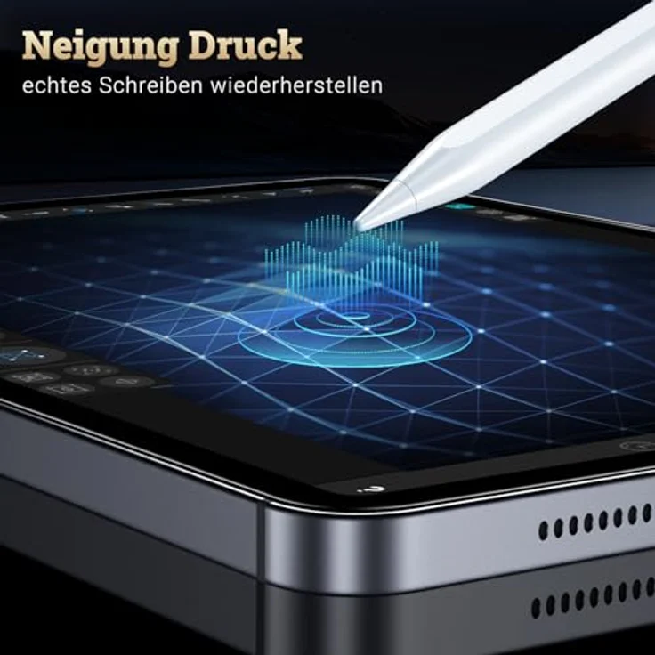 BAZO Stift für iPad - Pencil 2. Generation mit Schnellladeleistung, Palm Rejection und Neigungssensitivität für Pro 13''/12,9''/11''/iPad 6-11/A16/Mini 5/6.Gen/Air 3/4/5 – Bild 4