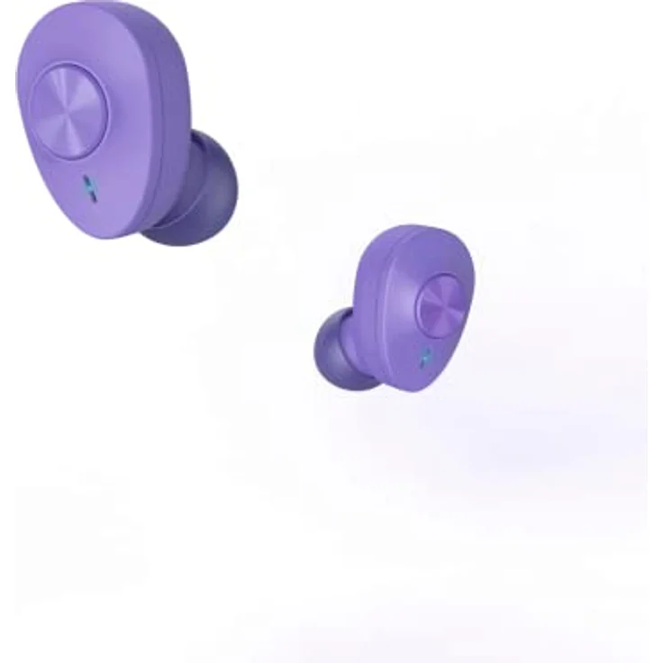 Hama Bluetooth Kopfhörer „Freedom Buddy“ (True Wireless, TWS, In Ear Kopfhörer, Wireless Kopfhörer, kabellos, Bass Boost, Kopfhörer kabellos, Earbuds, Sprachsteuerung, mit Ladebox) lila, Klein – Bild 1