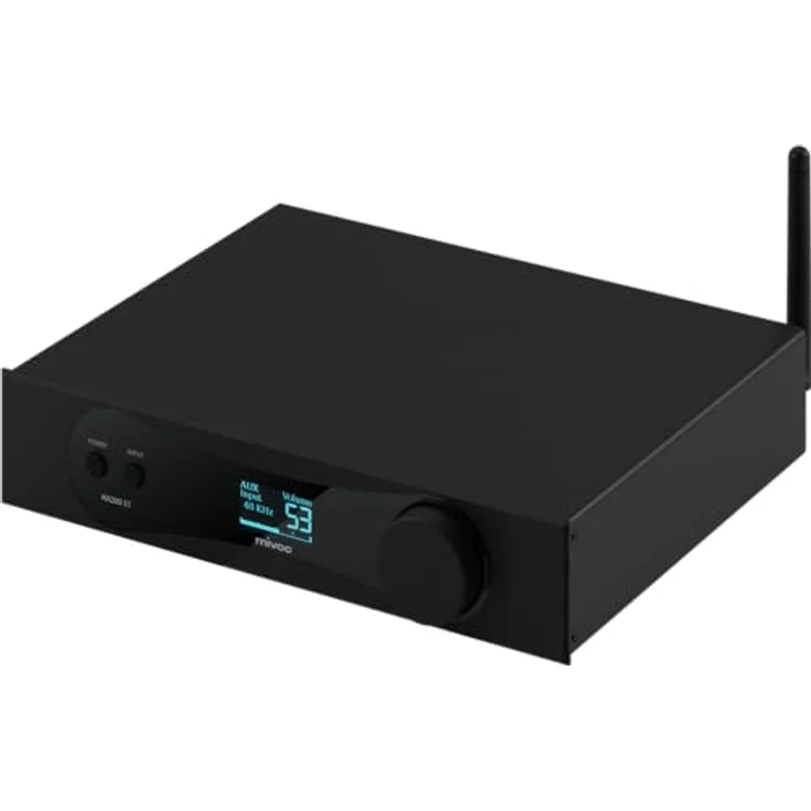 mivoc HA200 BT HiFi Verstärker, Stereo Verstärker, 2x100W, Bluetooth, optischer Eingang, Subwoofer Ausgang, schwarz – Bild 1