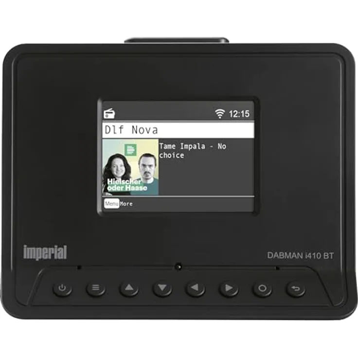 Imperial DABMAN i410 BT Internetradio/DAB+ Adapter optimal für HiFi-Anlagen (Stereo Sound, Internet/DAB+/ FM, Bluetooth Senden + Empfangen, Hotelmodus, Streaming, UPnP, WLAN, USB Recording) schwarz