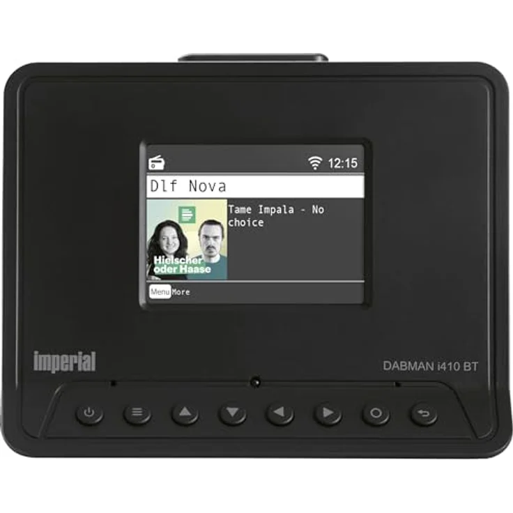 Imperial DABMAN i410 BT Internetradio/DAB+ Adapter optimal für HiFi-Anlagen (Stereo Sound, Internet/DAB+/ FM, Bluetooth Senden + Empfangen, Hotelmodus, Streaming, UPnP, WLAN, USB Recording) schwarz – Bild 1