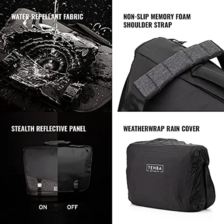Tenba DNA 16 Slim Messenger Bag - Schwarz – Bild 4