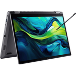 ACER Aspire Spin 14 (ASP14-52MTN-75Q5) mit Tastaturbeleuchtung, Convertible, Zoll Display Touchscreen, Intel® Core™ Ultra 7 155U Prozessor, 16 GB RAM, 1 TB SSD, Keine Grafikkarte, Steel Gray, Windows 11 Home (64 Bit)