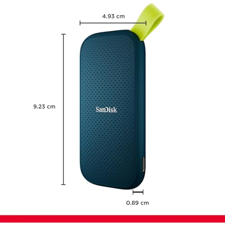 SanDisk Portable SSD 1 TB, externe 2,5 Zoll SSD mit 800 MB/s, stoßfest und kompakt – Bild 2