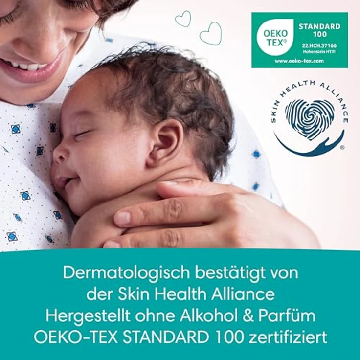 Pampers Sensitive Baby Feuchttücher, 260 Tücher (5 x 52), ohne Duft, für eine sanfte und weiche Reinigung, pflanzenbasierte Fasern, dermatologisch getestet – Bild 4