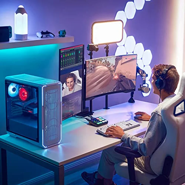RØDE X Streamer X Interface Streaming Bundle, Mischpult mit 4K/60 Passthrough, Dual-PC Setup und integrierten Effekten, Schwarz – Bild 5
