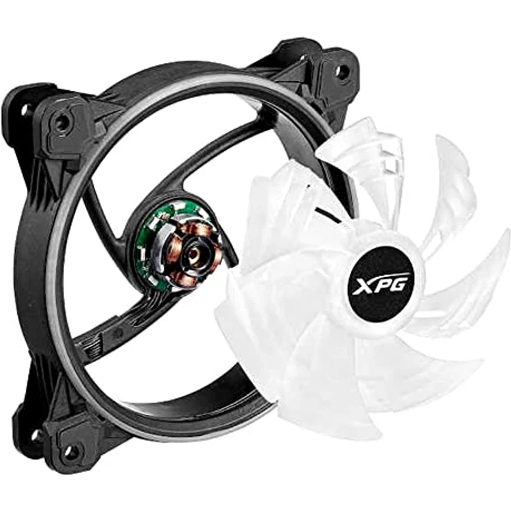 XPG Hurricane 120 mm ARGB PWM Lüfter, leistungsstarker Gehäuselüfter mit RGB-Beleuchtung – Bild 3