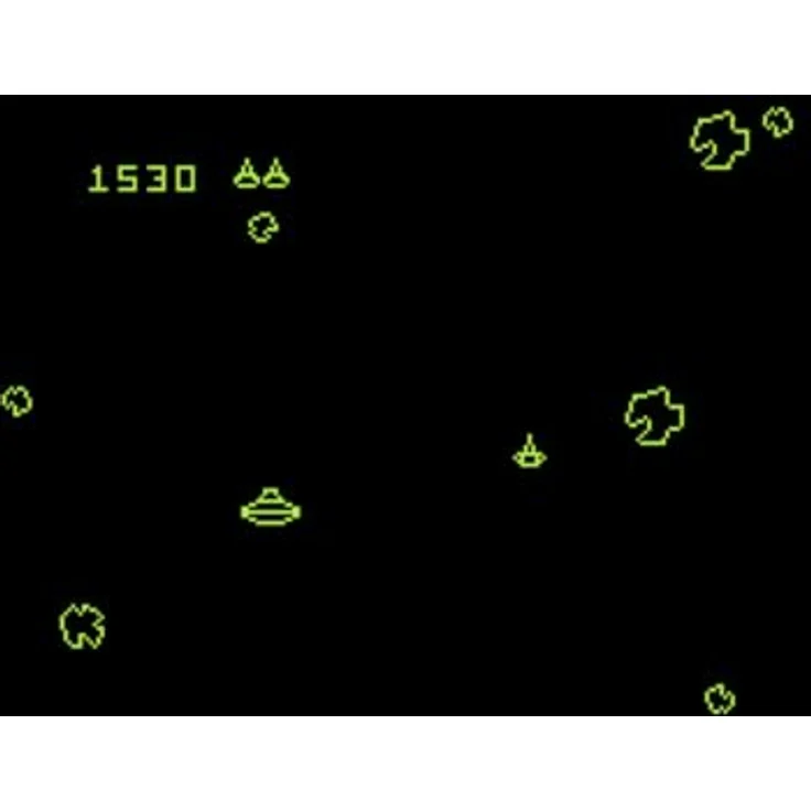 Atari Asteroids Deluxe (Atari 7800+) Cartridge, PC-Games - Photonenkanone, riesiges Asteroidenfeld, schwebende Trümmer – Bild 5
