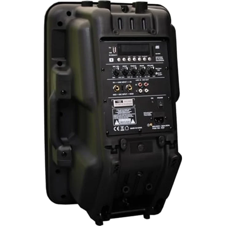 E-Lektron JAD30-B Sound-Anlage USB/SD & Bluetooth Soundsystem, 400W RMS Bi-Amp Enstufe in stabilem Kunststoffgehäuse, schwarz – Bild 4