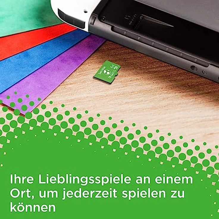 SanDisk microSDXC UHS-I Speicherkarte für Nintendo Switch Yoshi Edition 64 GB (U3, Class 10, 100 MB/s Übertragung, mehr Platz für Spiele) – Bild 5