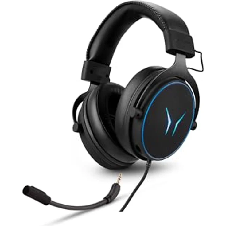 ERAZER Mage P20 Gaming Headset (Over Ear, Flexibles & abnehmbares Mikrofon, RGB Beleuchtung, ES9260Q Soundchip) – Bild 1