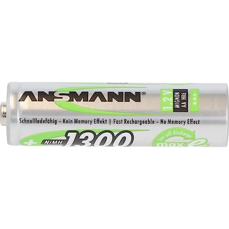 Ansmann maxE HR06 Mignon AA NiMH-Akku, 1300 mAh, 1.2 V, 1 Stück – Bild 5