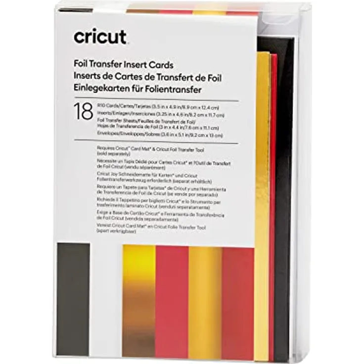 Cricut Folientransfereinsatzkarten | Royal Flush | 8,9 cm x 12,4 cm (Cricut -Größe R10) | 18-Pack | Zur Verwendung mit Cricut Card Matte - 2x2 - Preisvergleich