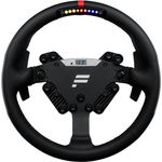 Fanatec ClubSport Lenkrad RS, 320 mm Runddesign mit Automotive-Leder und Carbon-/Alu-Konstruktion, inklusive Magnetpaddles und Ingame-Telemetrie Display, kompatibel mit QR2