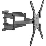 Gembird TV SET ACC WALL MOUNT 32-60"/WM-60ST-01, TV Wandhalterung 60 Zoll, Schwarz, Neig- und schwenkbar, 36.40 kg Tragkraft