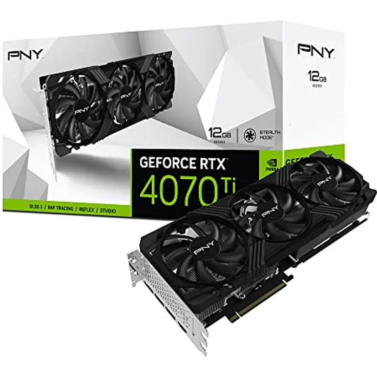 PNY GEFORCE RTX™ 4070Ti 12GB Verto DLSS 3 Triple Fan Grafikkarte – Bild 1