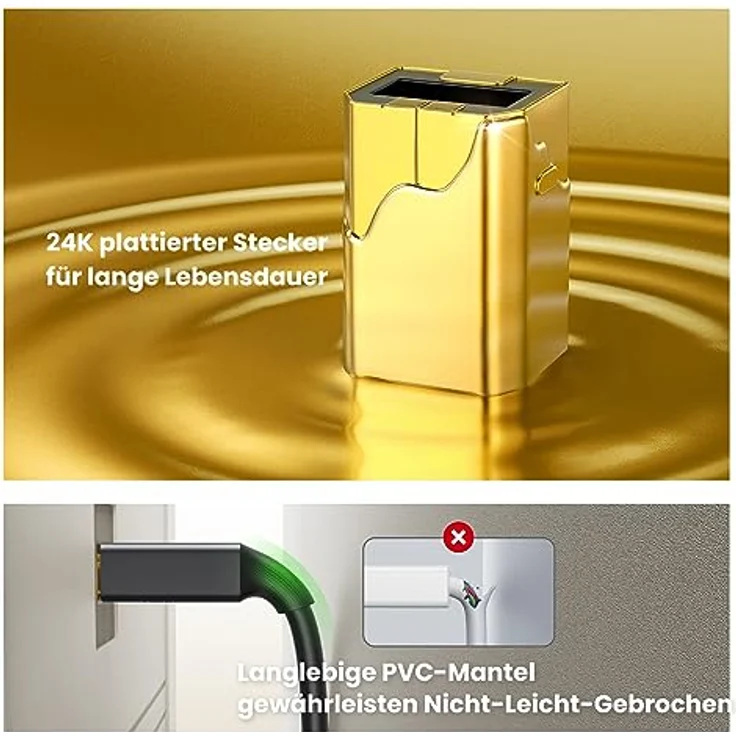 Ugreen USB-Druckerkabel US135, USB-A zu USB-B, 480Mb/s, 5m, schwarz – Bild 8