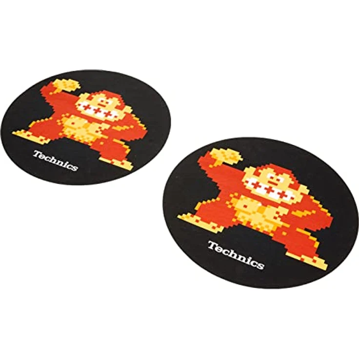 Technics Slipmat Donkey Kong, 300 mm Filz-Slipmats im Paar, 0,04 kg – Bild 1