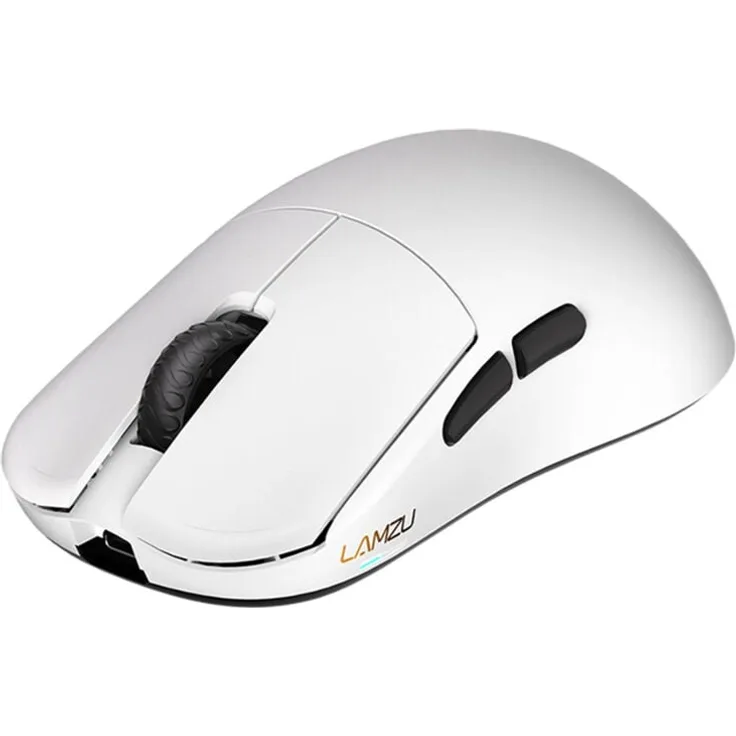 Lamzu Inca Wireless Gaming Maus, kabellos, ultraleicht 40 g, 8.000 Hz Abtastrate, PixArt 3950 Sensor, weiß