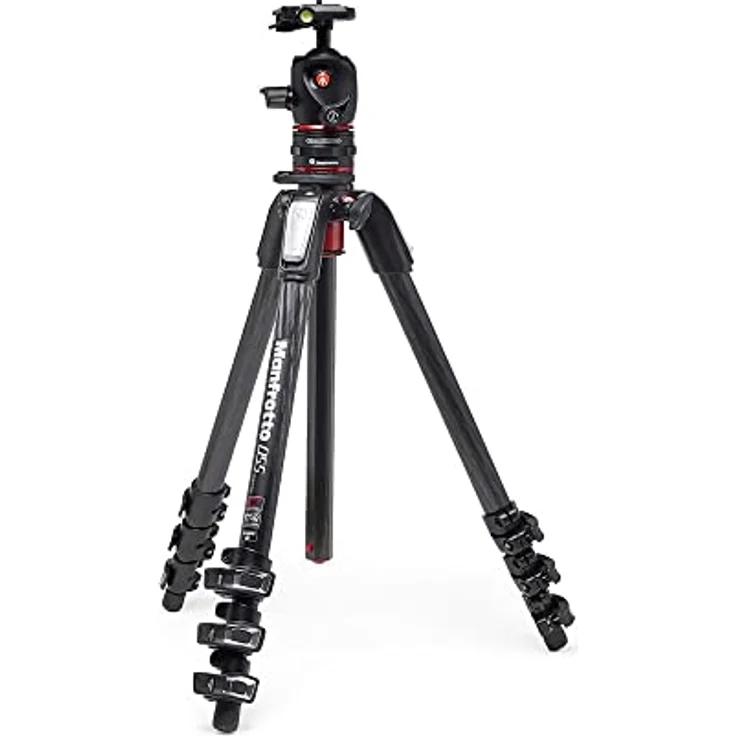 Manfrotto 4 Segment Carbon Stativ Kit, Fotostativ mit Kugelkopf mit Move Quick Release System, Professionelles Fotografie Zubehör Kit, Kamerastativ mit Kamerakopf – Bild 1