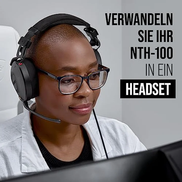 RØDE NTH-Mic – Professionelles Headset-Mikrofon für die NTH-100-Kopfhörer, für Medien, Rundfunk, Podcasting, Inhaltserstellung, Streaming, Heimarbeit (Schwarz) – Bild 2