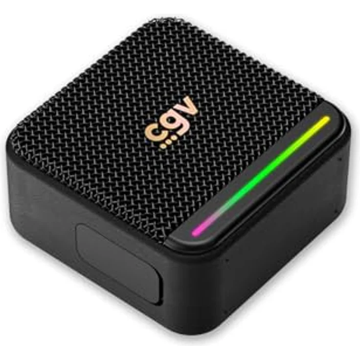 CGV SolidVibe Mini 8-Watt Bluetooth-Lautsprecher, tragbar, wasserdicht IP67, 10 Std. Akkulaufzeit, Kunstleder-Gehäuse, integriertes Mikrofon – Bild 5