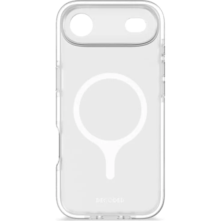 Decoded Transparent Clear Case für iPhone 17 Air, 100% recyceltes Material, Anti-Vergilbung, MagSafe-kompatibel, 4 Meter DropTec Schutz, kratzfest, Frosted Weiß – Bild 1