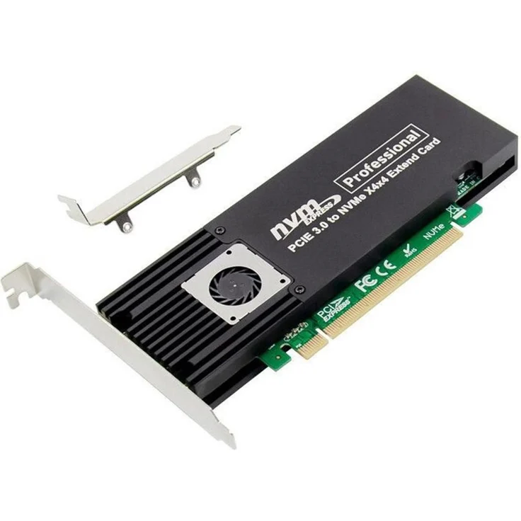 ProXtend PX-SA-10150 Schnittstellenkarte/Adapter M.2 PCIe x4 NVMe, 4-Port, unterstützt bis zu 2 M.2 SSDs, ASMedia ASM2824 Chipset