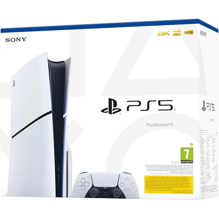 Sony PlayStation 5 Slim (mit Laufwerk), 1TB SSD, 4K & 8K Support, Dual-Color, inkl. Wireless Controller – Bild 4