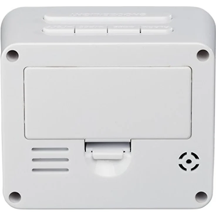 Hama Funkwecker digital (Kleiner Wecker mit Funk und Licht, Reisewecker mit automatischer Zeitanpassung, Digitalwecker inkl. Batterie) weiß – Bild 2