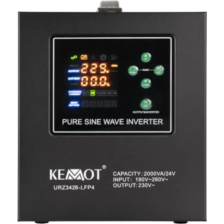KEMOT PROsinus-2000/24-LFP4, Notstromversorgung 24V 230V, 2000VA/1400W USV – Bild 2