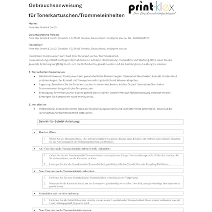 Print-Klex Tonerkartusche schwarz, kompatibel für Canon I-Sensys LBP2900/3000, XL mit 3.000 Seiten – Bild 3