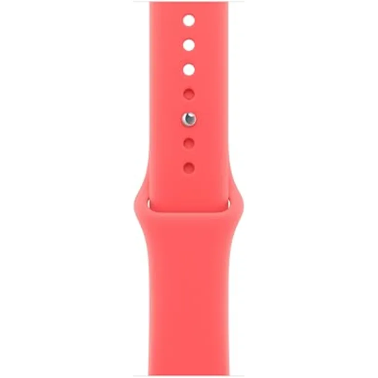 Apple Sportarmband für Apple Watch, 46 mm, Guavepink, M/L, Hochleistungs-Fluorelastomer, robust und weich
