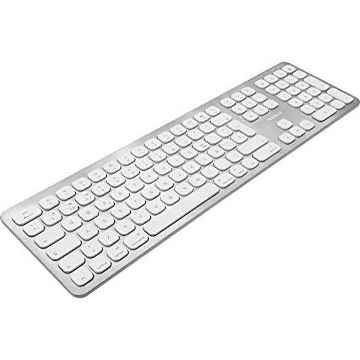 Macally BTWKEYMB-ES, erweiterte Bluetooth Funk-Tastatur mit Ziffernblock, SPANISCHES Layout, Alu-Design, kompatibel mit Mac, PC, iOS und Android – Bild 2