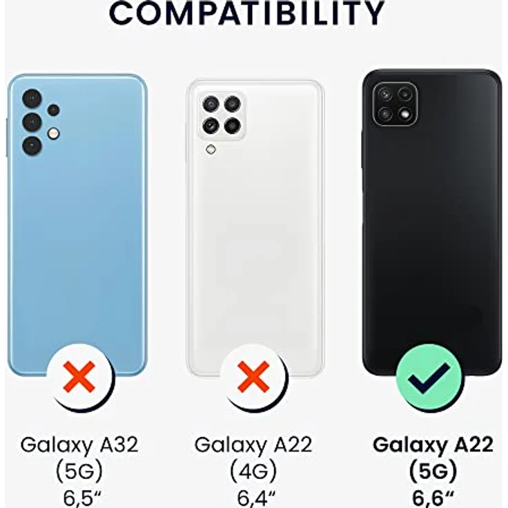 kwmobile Case kompatibel mit Samsung Galaxy A22 5G, Silikon Schutzhülle in Metallic Grau mit rutschfestem und reißfestem Design – Bild 2