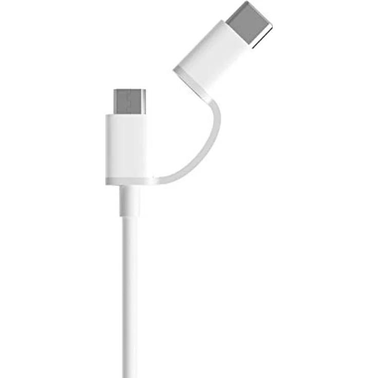 Xiaomi Datenkabel SJX01ZM USB 3.1 zu Micro-USB incl. USB-C Adapter - white (SJV4083TY) – Bild 3