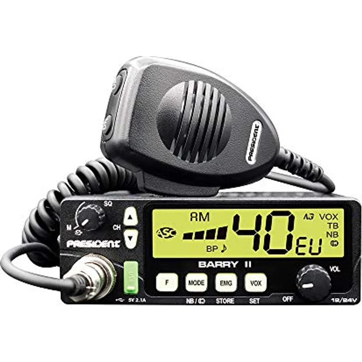 President CB BARRY II ASC VOX 12/24V, Radio mit 4 Watt und mehrfarbigem Bildschirm – Bild 9