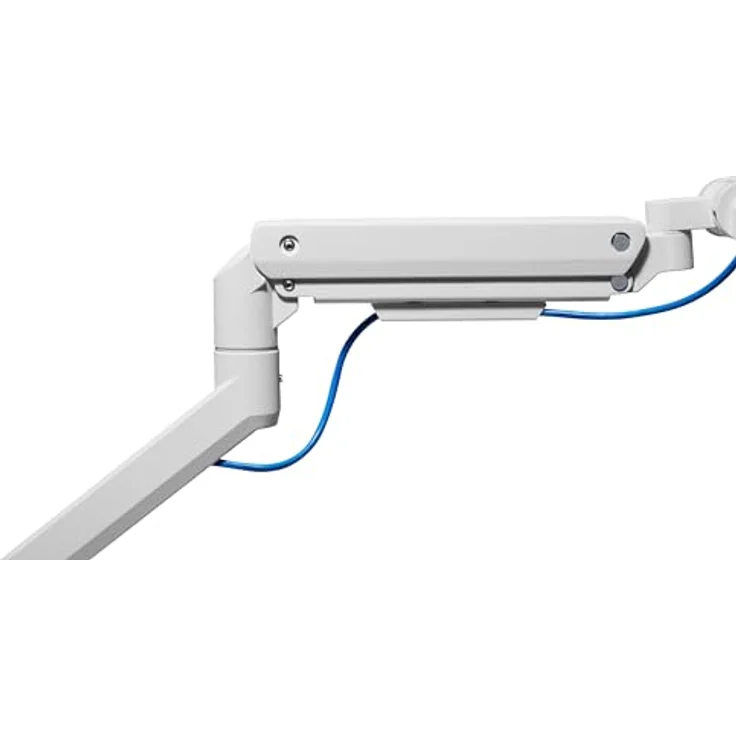 Equip 650181 Robuste Monitor-Tischhalterung für 17 bis 49 Zoll, weiß - Gasfederstruktur, frei neigbar, Kabelklemmen – Bild 4