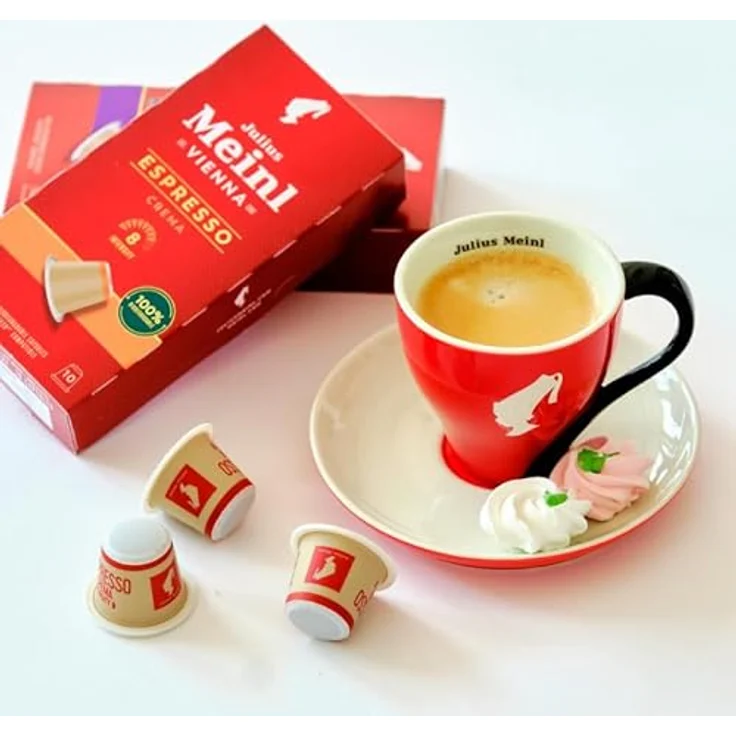 Julius Meinl Inspresso Espresso Crema 8, Nespresso-kompatibel, kompostierbar, 10 Kaffeekapseln, 10,00 Portion Stueck, Bio-zertifiziert – Bild 5